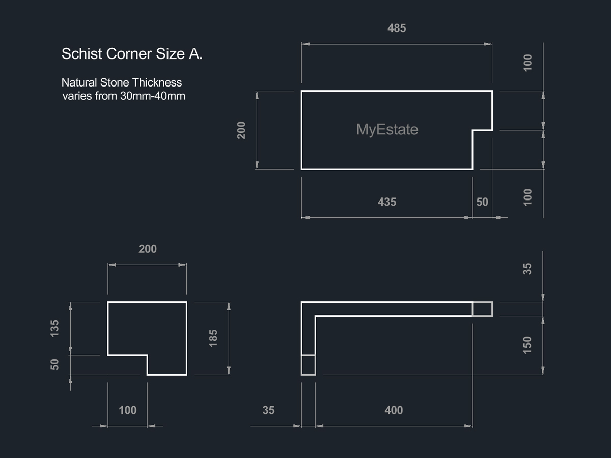 Schist Stone Corner / Column - Image 10
